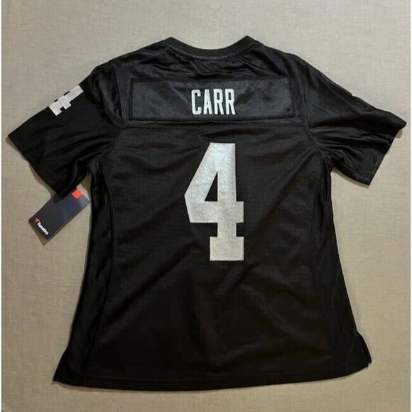 Oakland Raiders Derek Carr #4 Fanatics Jersey Womens Small Black Short Sleeve.‎ - Picture 10 of 14